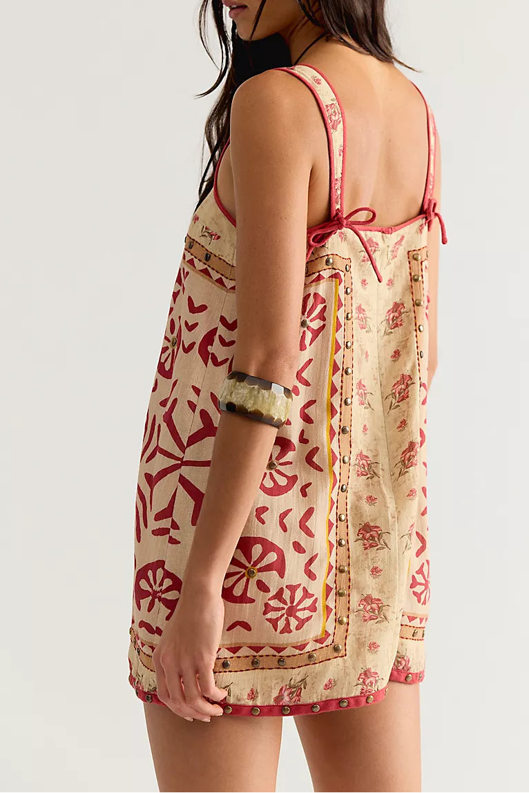 Fleur Tea Combo Mini Shift Dress
