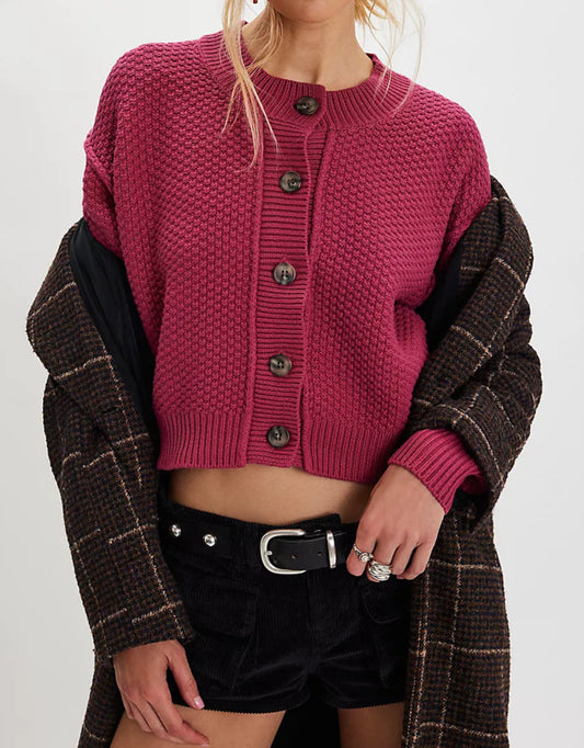 Lila Plumdrop Cardigan