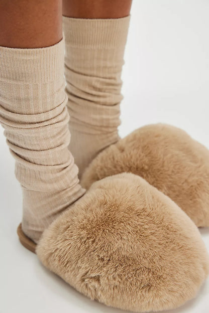 Snowball Taupe Slippers