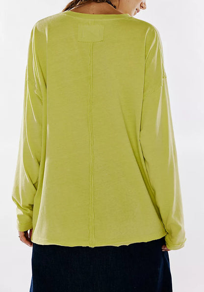 Nina Long-Sleeve Acid Moss Tee