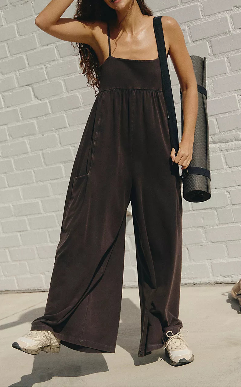 Hot Shot Strappy Black Onesie