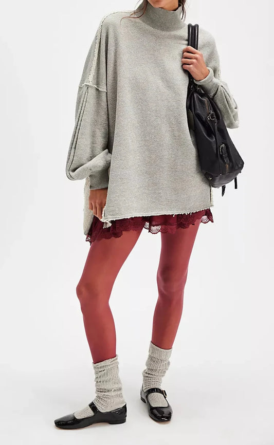 Wonderful Heather Grey Pullover