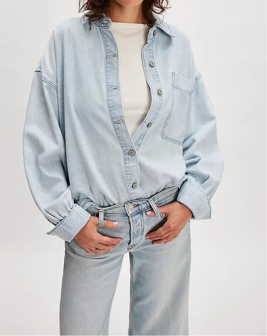 Ashley Denim Shirt Top