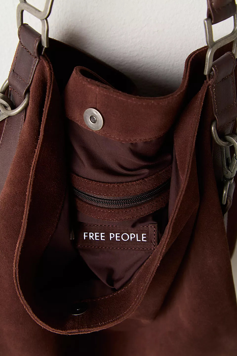 Suzie Suede Espresso Slouchy Tote Bag
