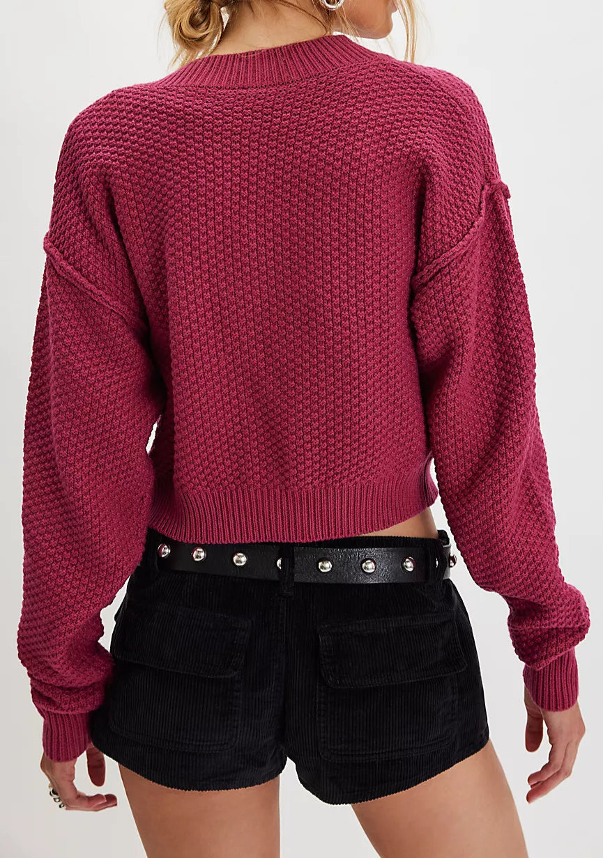 Lila Plumdrop Cardigan