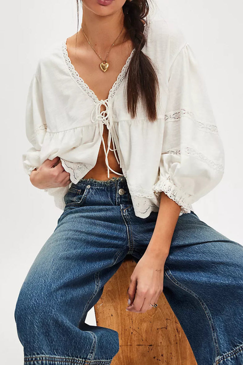 Bowie Reversible Ivory Top