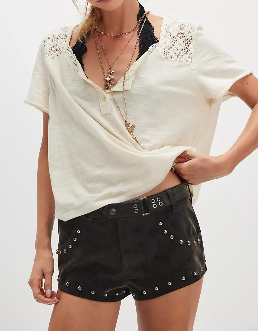 Heirloom Henley Tea Top