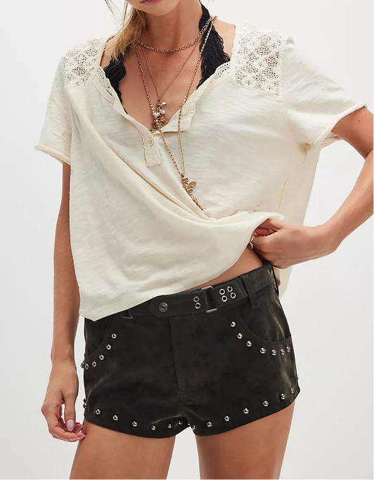 Heirloom Henley Tea Top