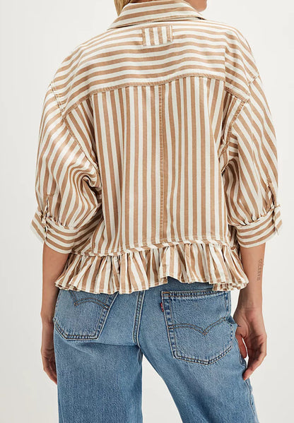 Bailey Natural Combo Stripe Shirt