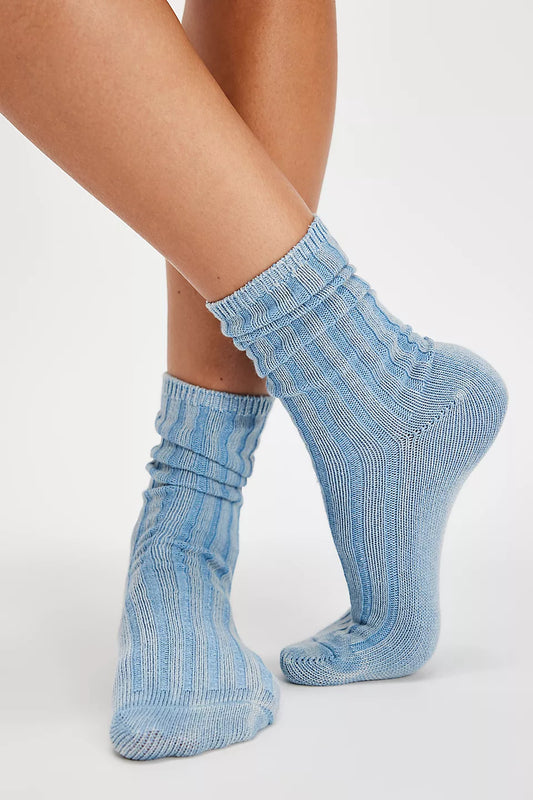 Overdyed Trouser Indigo Socks