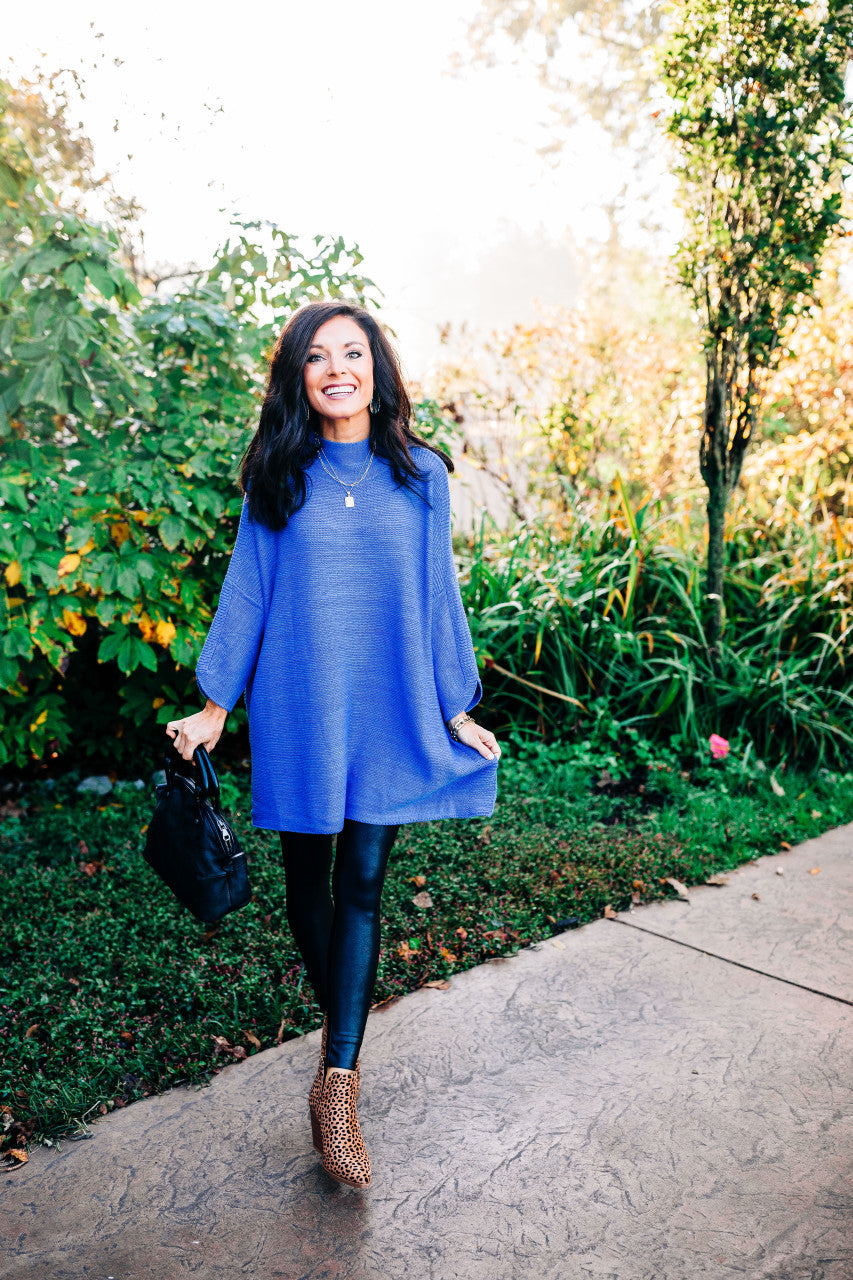 Boho Persian Blue Tunic Top