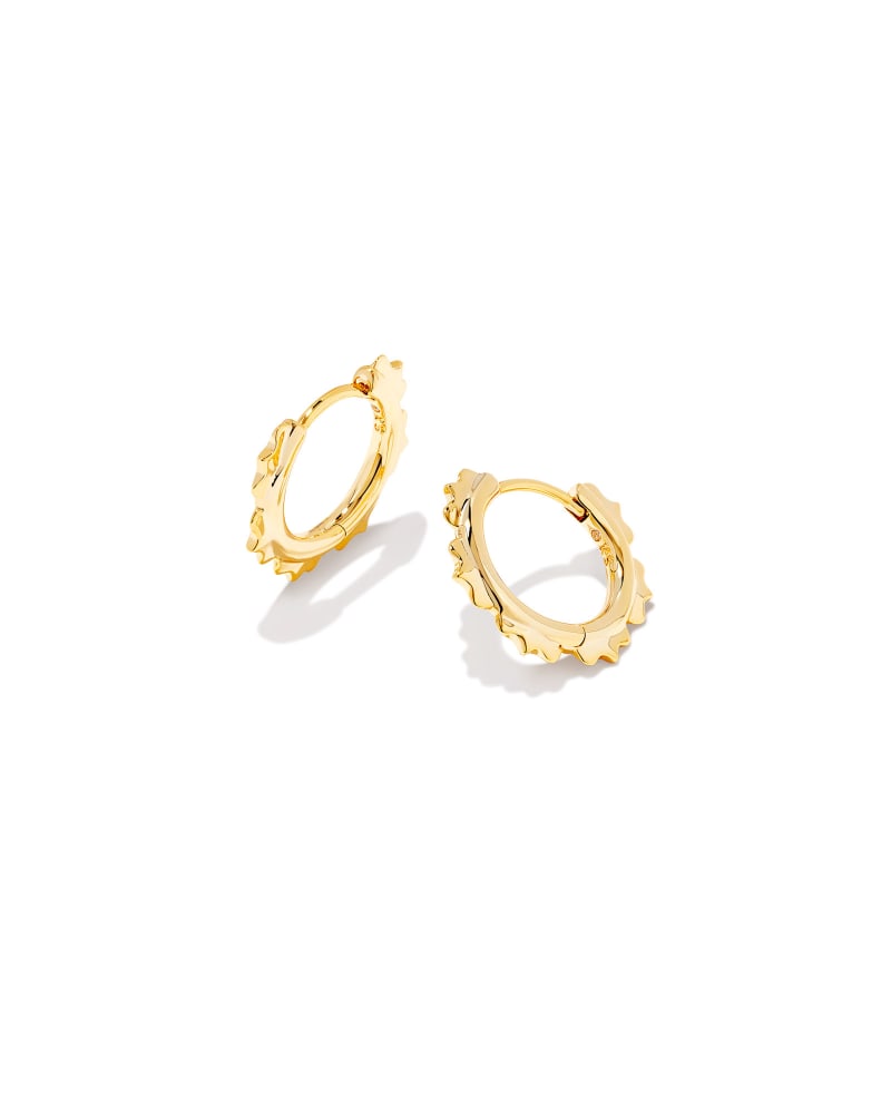 Genevieve Huggie Earrings in Gold