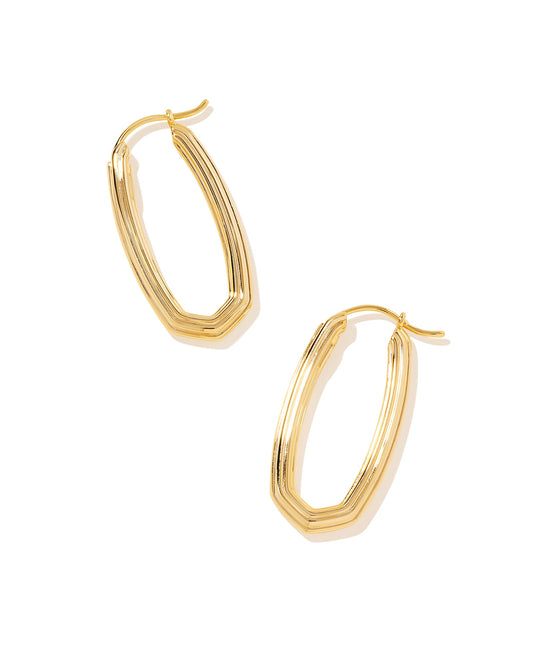 Heather Hoop Earrings in Gold