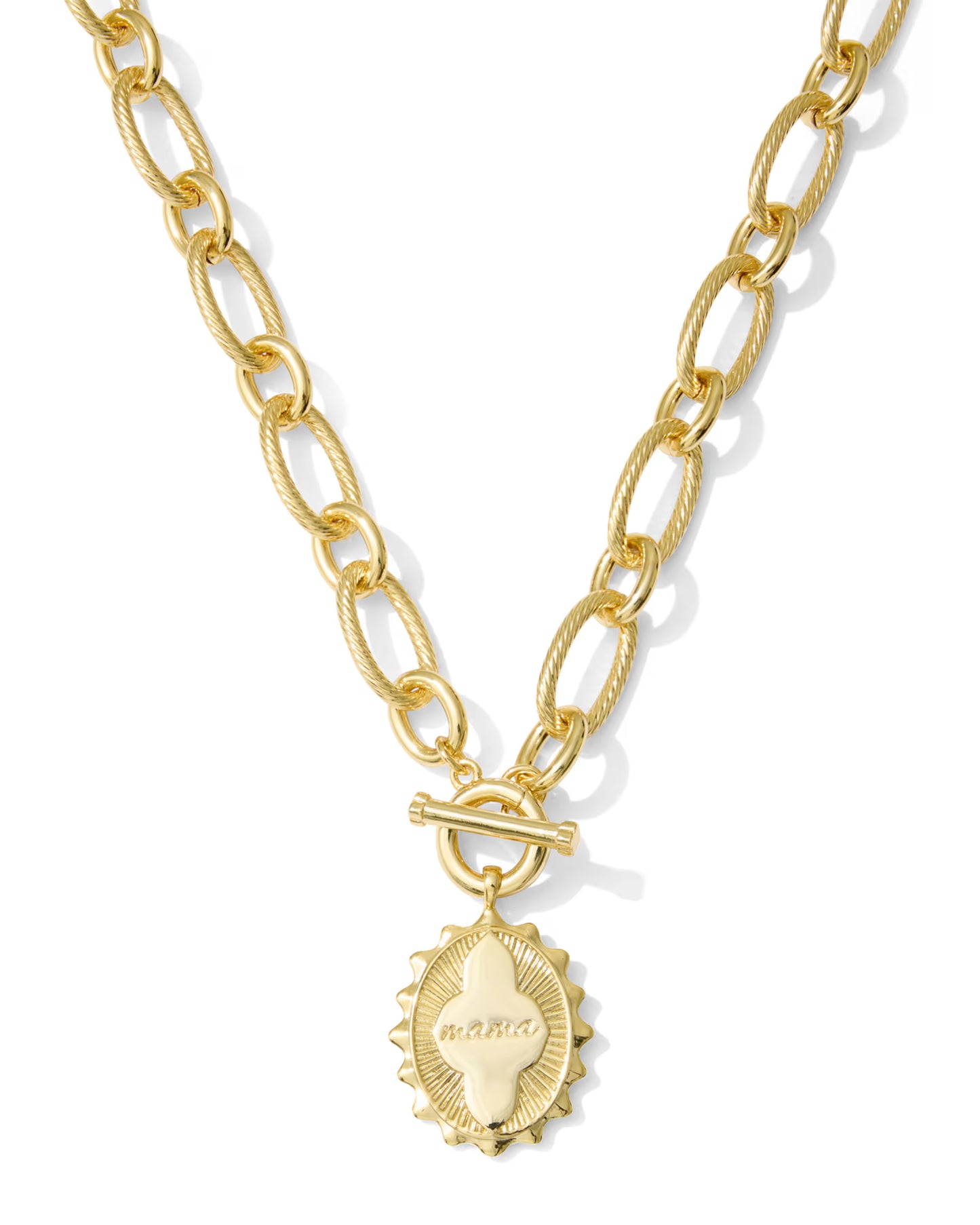 Mama Gold Link and Chain Necklace