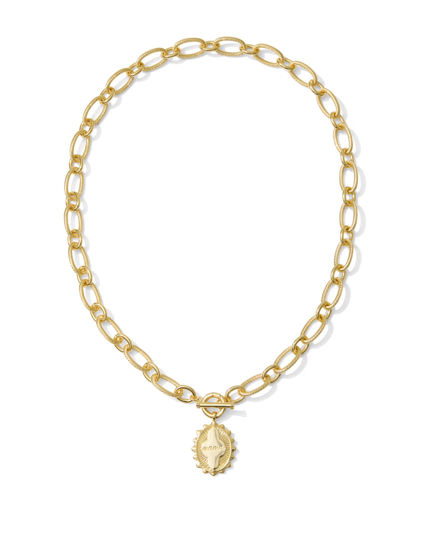 Mama Gold Link and Chain Necklace