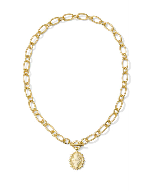 Mama Gold Link and Chain Necklace