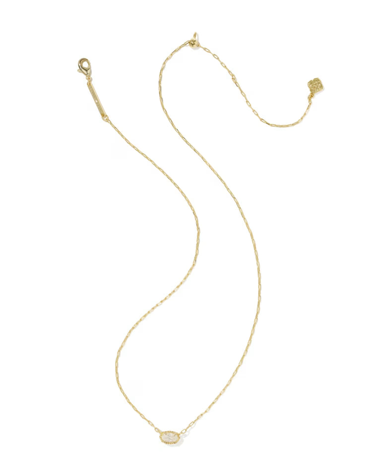 Mini Elisa Luxe Gold Pendant Necklace