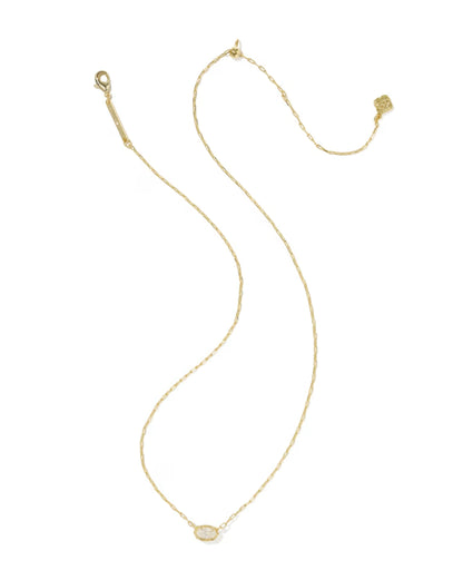 Mini Elisa Luxe Gold Pendant Necklace