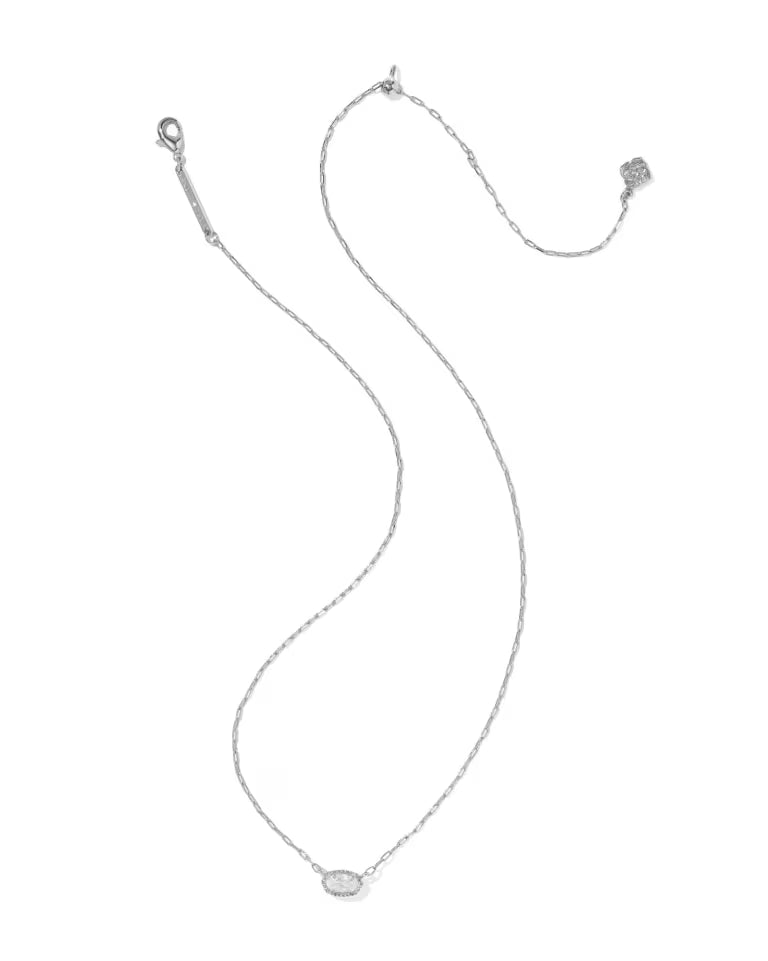 Mini Elisa Luxe Silver Pendant Necklace