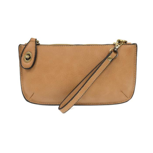 Mini Crossbody Golden Oak Wristlet Clutch