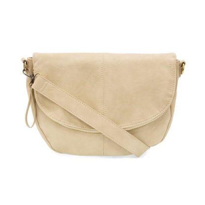 Selma Linen Saddle Crossbody Bag