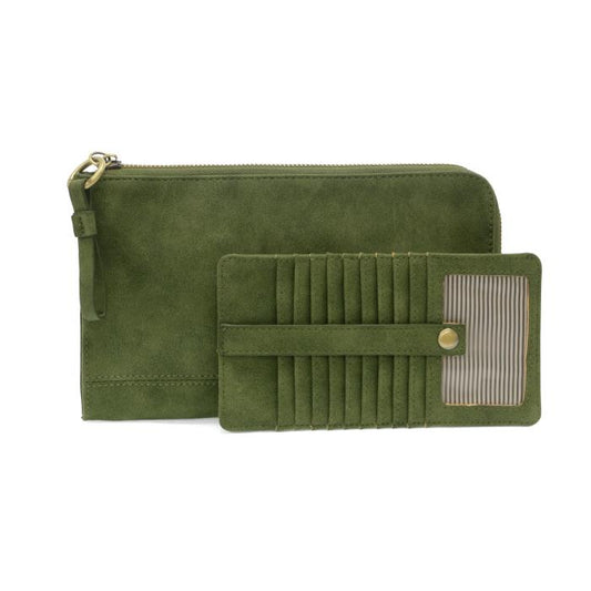 Karina Dark Emerald Convertible Wristlet & Wallet