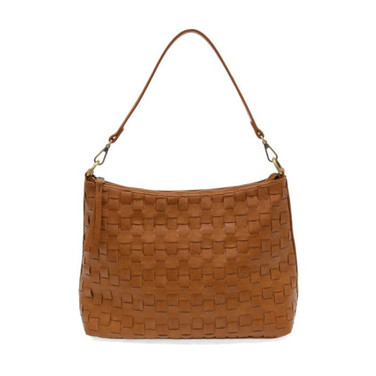 Winnie Woven Hobo Cognac Bag
