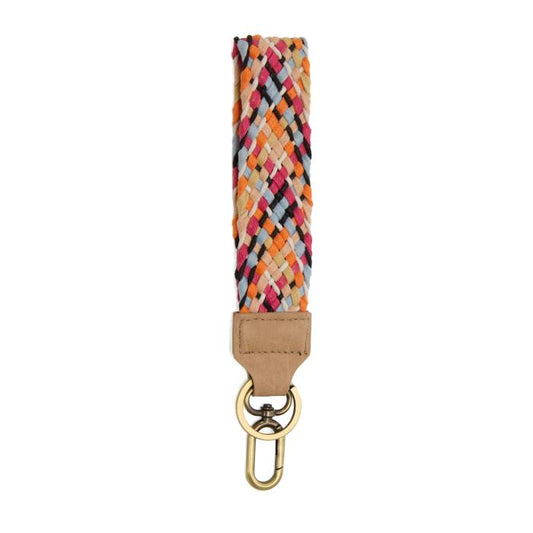 1.5"Easy Find Multi Twill Woven Wristlet Keychain