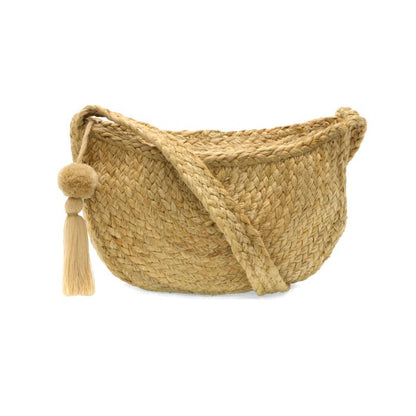 Orion Natural Jute Crescent Shoulder Bag