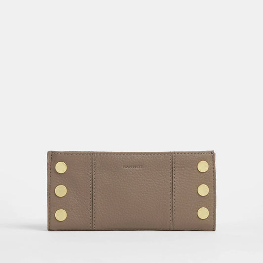 110 North Sculpted Taupe/Brushed Gold Wallet