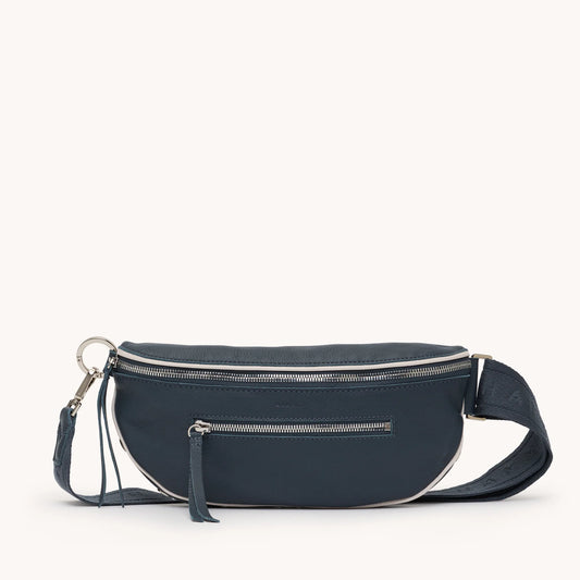 Charles Med Nautical Navy/Silver Crossbody