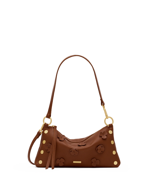 Kyle Small Sienna Flora/Brushed Gold Handbag
