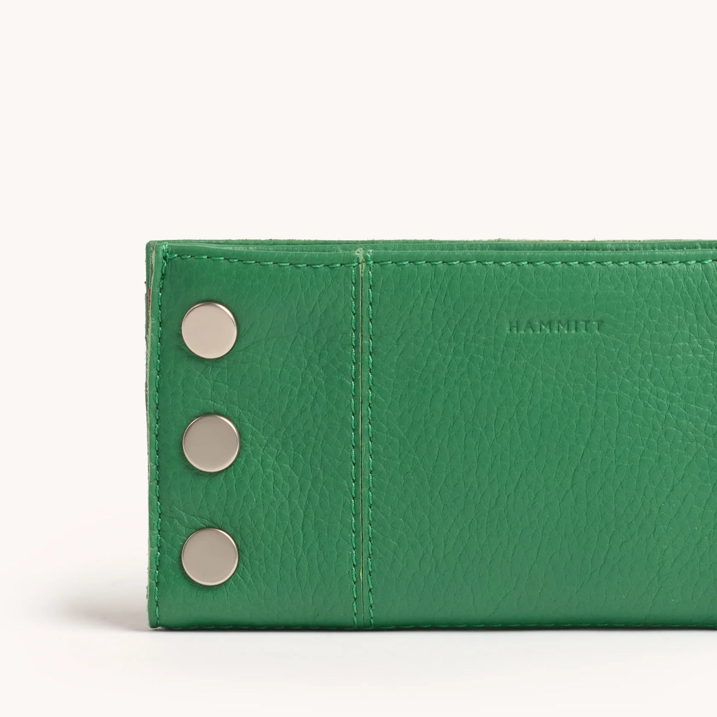 110 North Lime Zest/Brushed Silver Zip Wallet