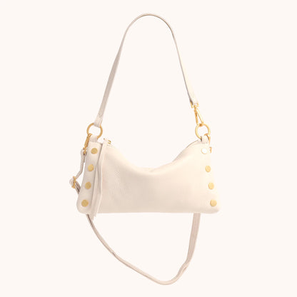 Kyle Small Calla Lily White/Brushed Gold Handbag
