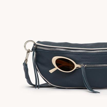 Charles Med Nautical Navy/Silver Crossbody