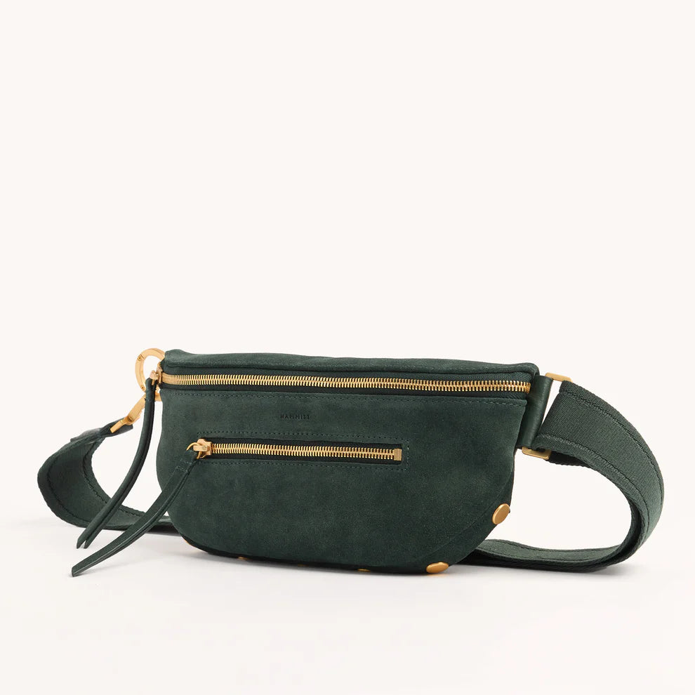 Charles Green Room Suede/Brushed Gold Crossbody