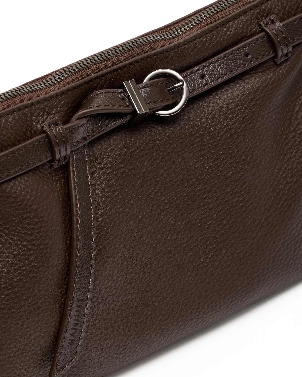 Kyle Small Belted Espresso/Gunmetal Handbag