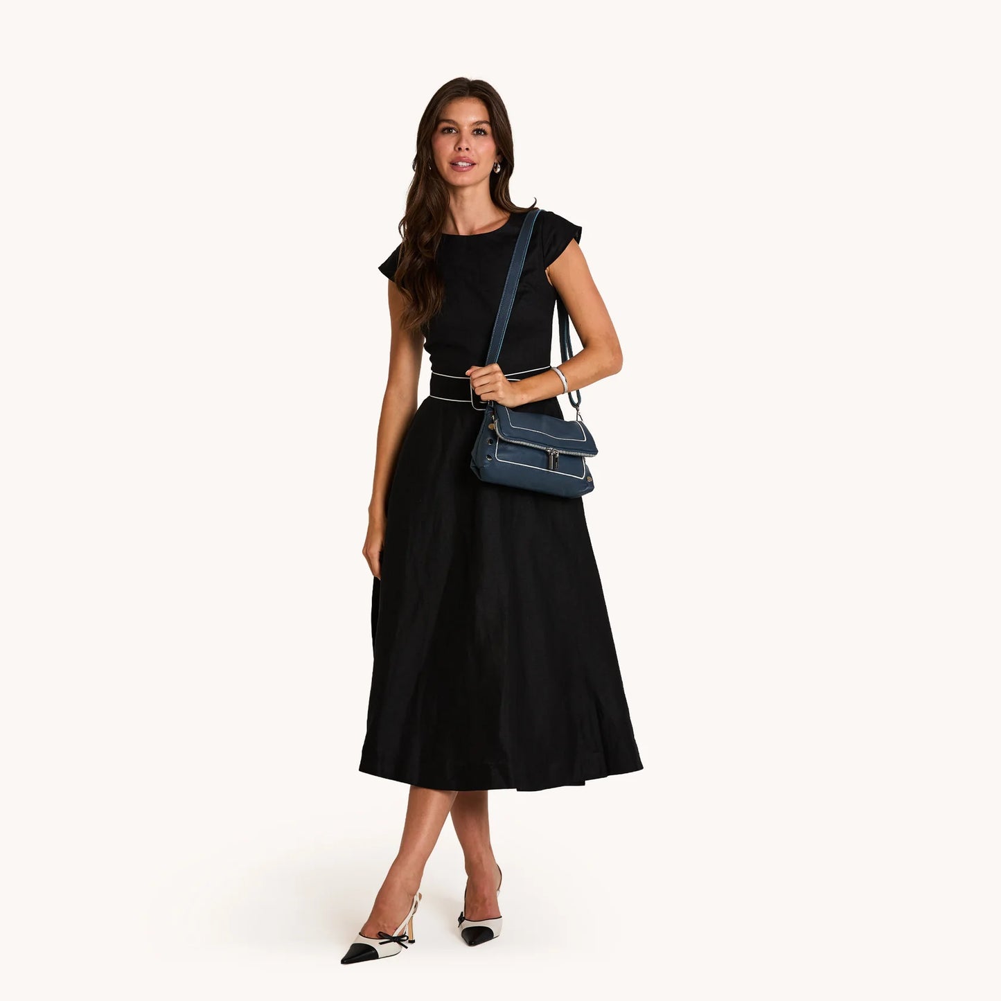 Beverly Med Nautical Navy/Silver Handbag