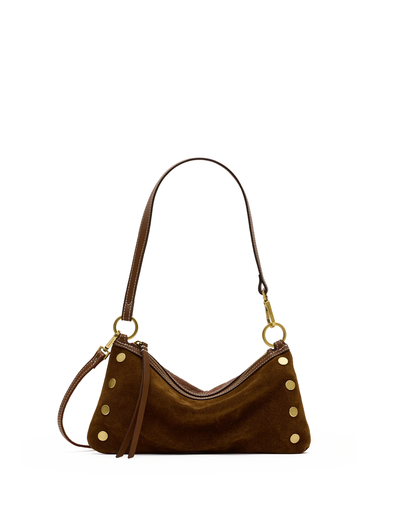 Kyle Small Cinnamon Suede/Antique Gold Handbag