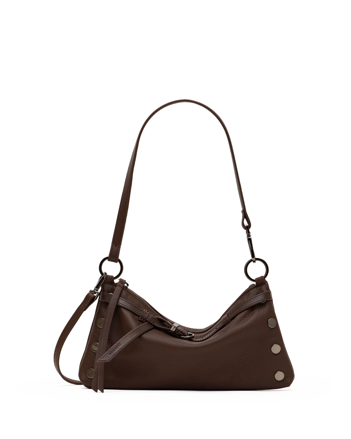 Kyle Small Belted Espresso/Gunmetal Handbag