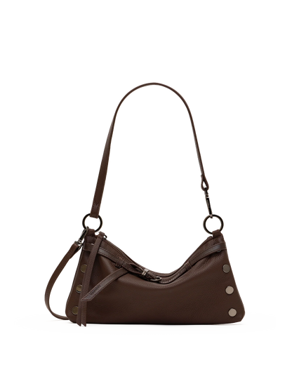 Kyle Small Belted Espresso/Gunmetal Handbag