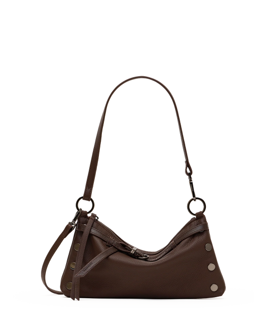 Kyle Small Belted Espresso/Gunmetal Handbag