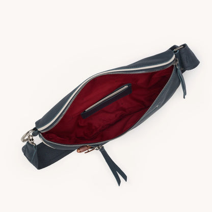 Charles Med Nautical Navy/Silver Crossbody