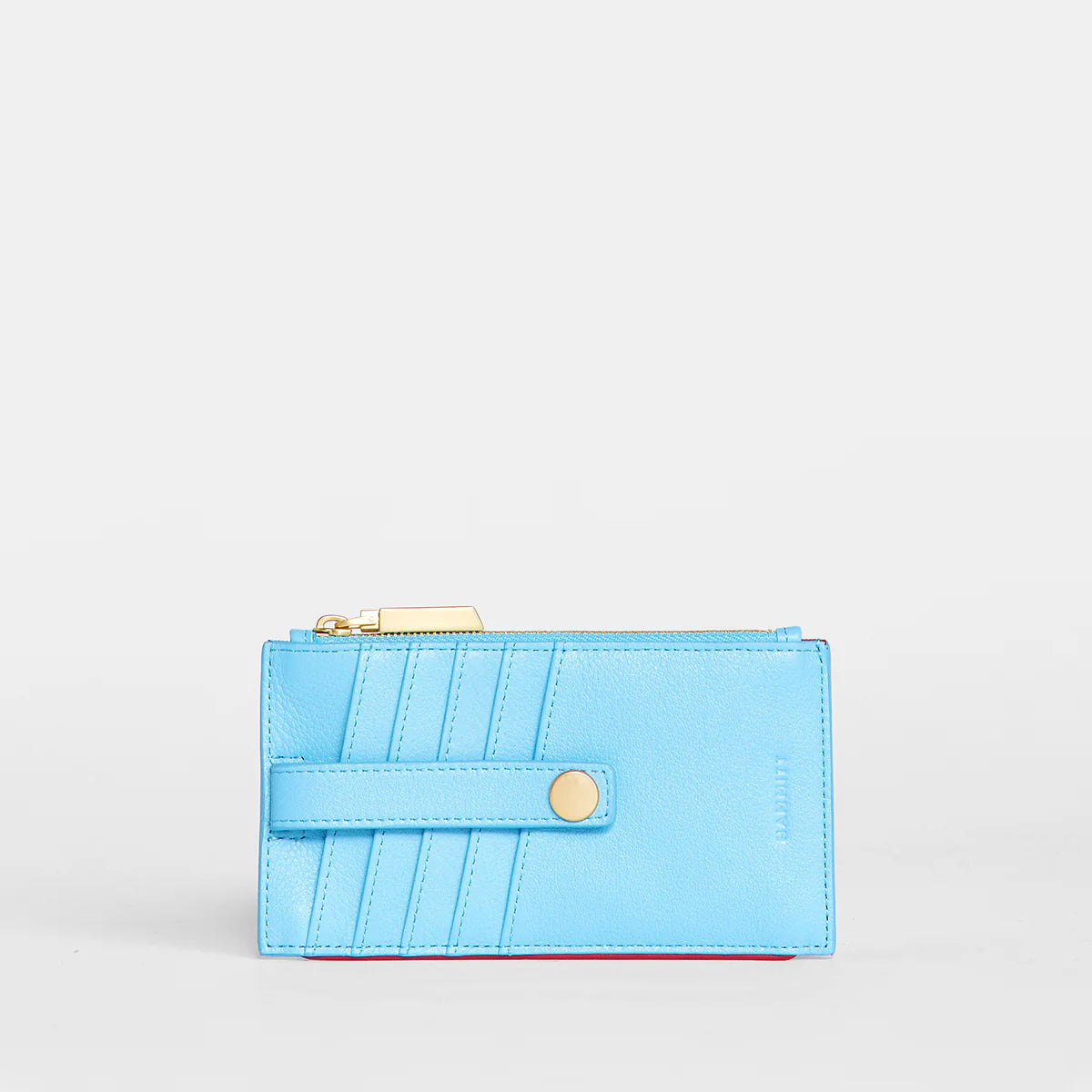 210 West Sea Sprite Blue/Brushed Gold Wallet