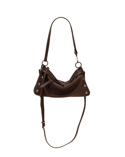 Kyle Small Belted Espresso/Gunmetal Handbag