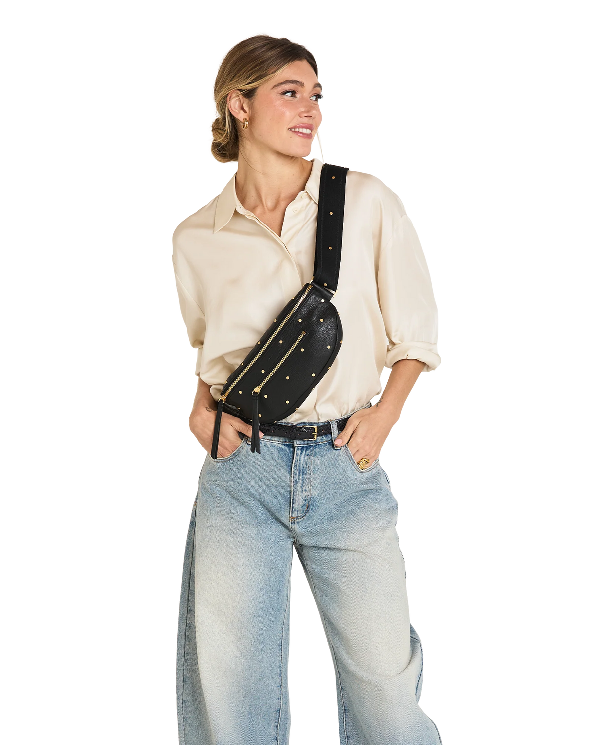 Charles Med Starlight/Brushed Gold Crossbody