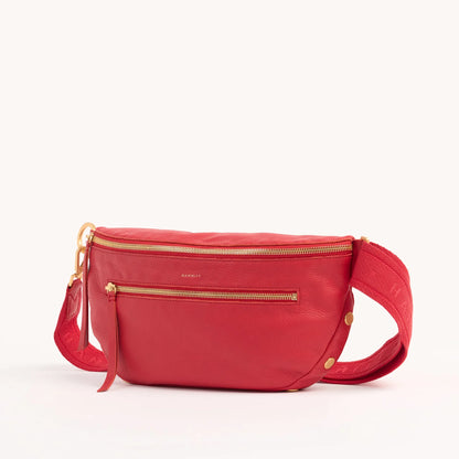 Charles Largel Poppy Red/Brushed Gold Crossbody