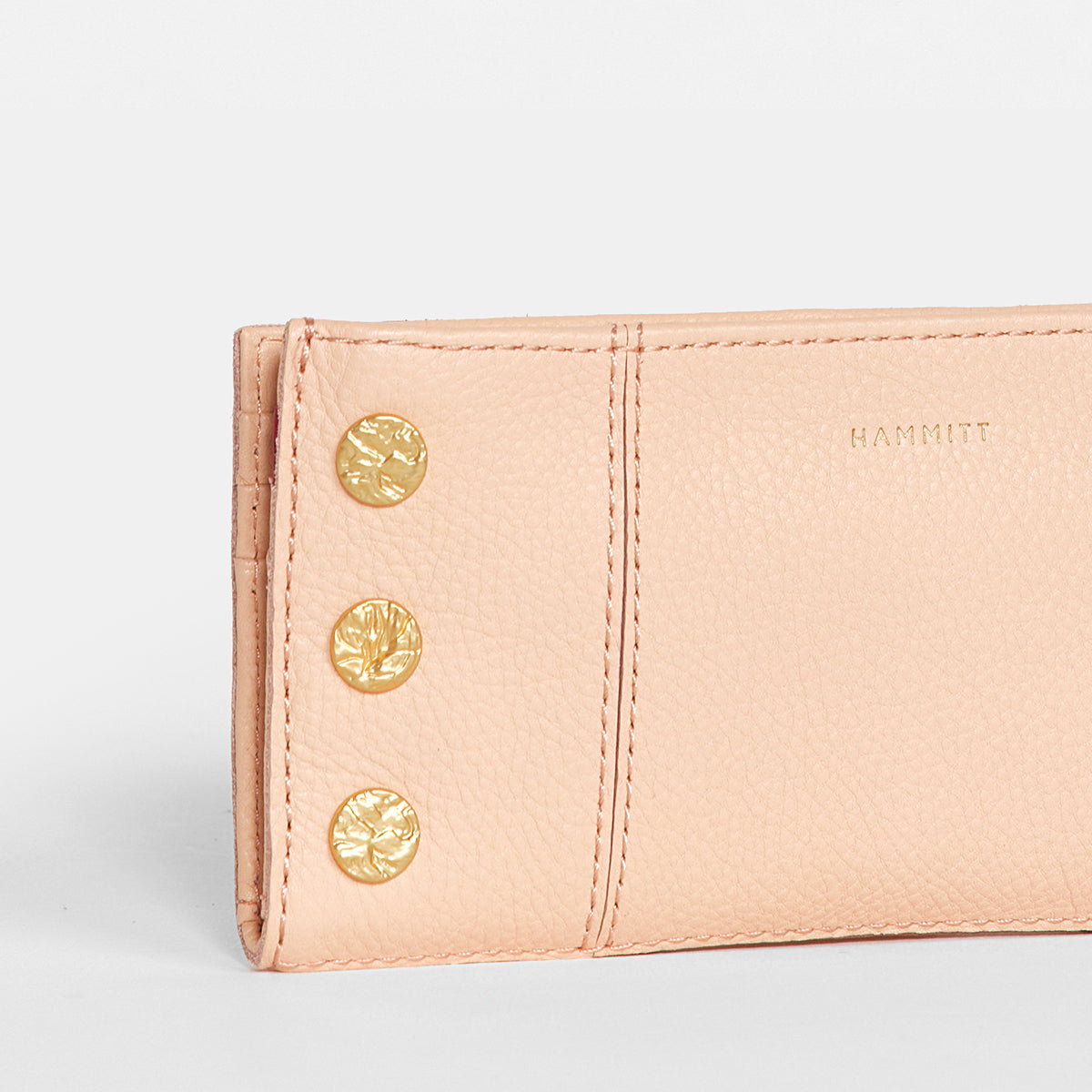 110 North Champagne Pink Pebble Wallet