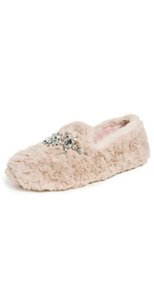 Slumber Party Parchment Loafer Slippers