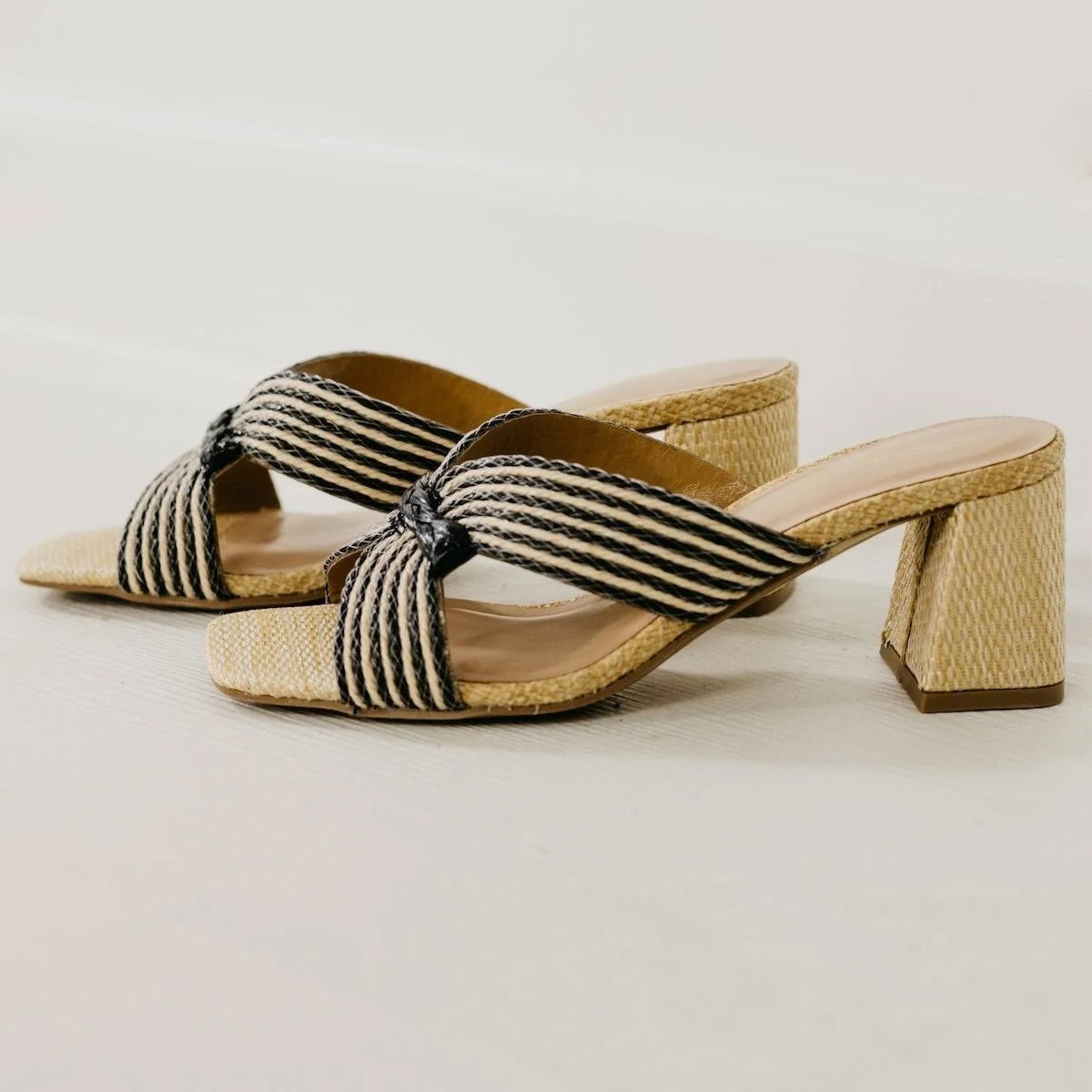 Vera Raffia Heels